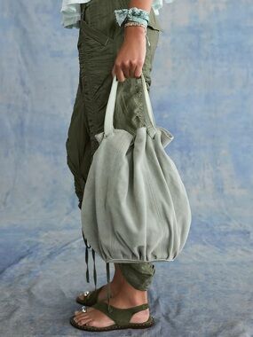 Free People Suki Large Tote - Sage Green - NWT